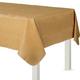 Gold Flannel-Backed Vinyl Tablecloth, 54in x 108in